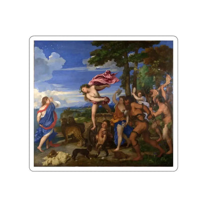 TIZIANO Vecellio - Bacchus and Ariadne (Artwork) STICKER Vinyl Die-Cut Decal White Die-Cut 2 Inch - The Sticker Space