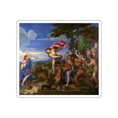 TIZIANO Vecellio - Bacchus and Ariadne (Artwork) STICKER Vinyl Die-Cut Decal White Die-Cut 5 Inch - The Sticker Space
