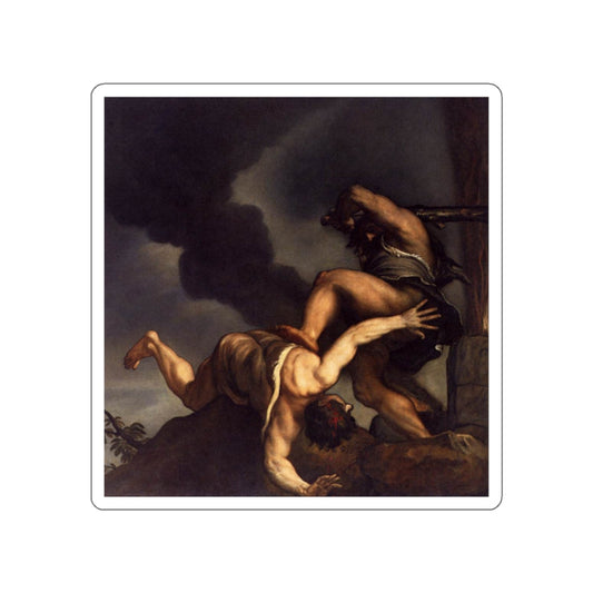 TIZIANO Vecellio - Cain and Abel (Artwork) STICKER Vinyl Die-Cut Decal-White-The Sticker Space