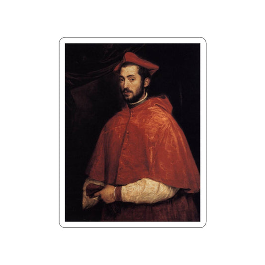 TIZIANO Vecellio - Cardinal Alessandro Farnese (Artwork) STICKER Vinyl Die-Cut Decal-White-The Sticker Space