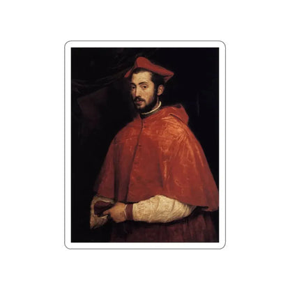 TIZIANO Vecellio - Cardinal Alessandro Farnese (Artwork) STICKER Vinyl Die-Cut Decal White Die-Cut 6 Inch - The Sticker Space