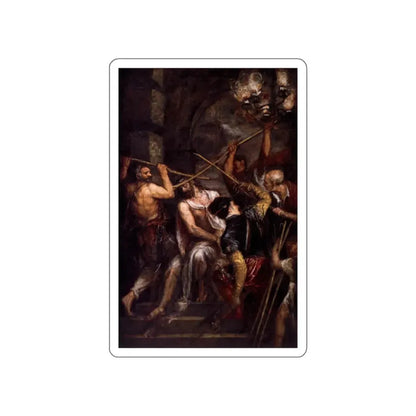 TIZIANO Vecellio - Crowning with Thorns (Artwork) STICKER Vinyl Die-Cut Decal - The Sticker Space