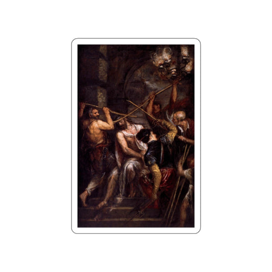 TIZIANO Vecellio - Crowning with Thorns (Artwork) STICKER Vinyl Die-Cut Decal-White-The Sticker Space