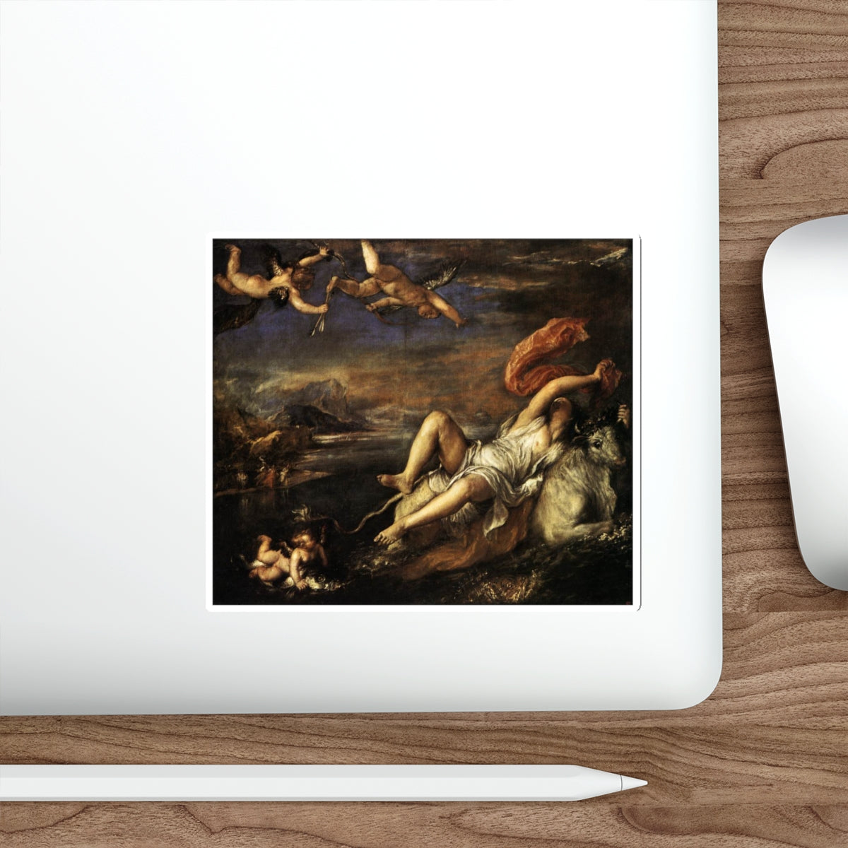 TIZIANO Vecellio - Rape of Europa (Artwork) STICKER Vinyl Die-Cut Decal-The Sticker Space