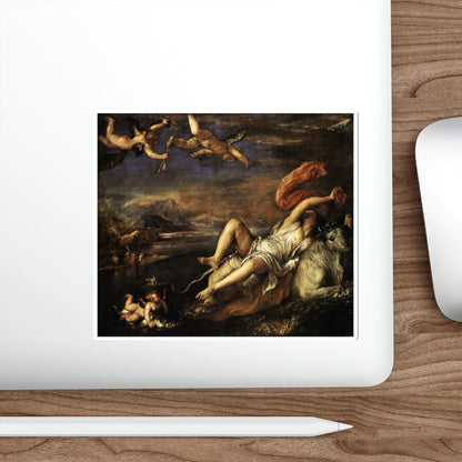 TIZIANO Vecellio - Rape of Europa (Artwork) STICKER Vinyl Die-Cut Decal-The Sticker Space