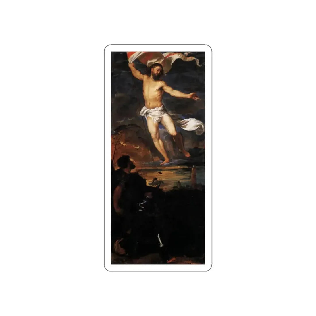 TIZIANO Vecellio - Resurrection (Artwork) STICKER Vinyl Die-Cut Decal White Die-Cut 2 Inch - The Sticker Space
