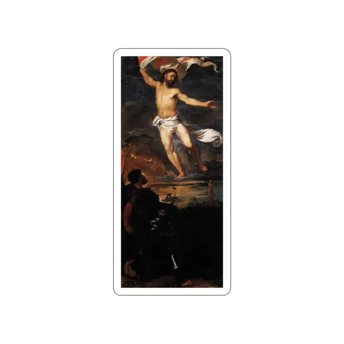 TIZIANO Vecellio - Resurrection (Artwork) STICKER Vinyl Die-Cut Decal White Die-Cut 5 Inch - The Sticker Space