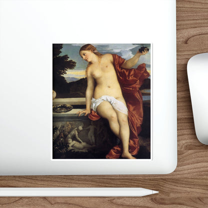 TIZIANO Vecellio - Sacred and Profane Love (detail)2 (Artwork) STICKER Vinyl Die-Cut Decal-The Sticker Space