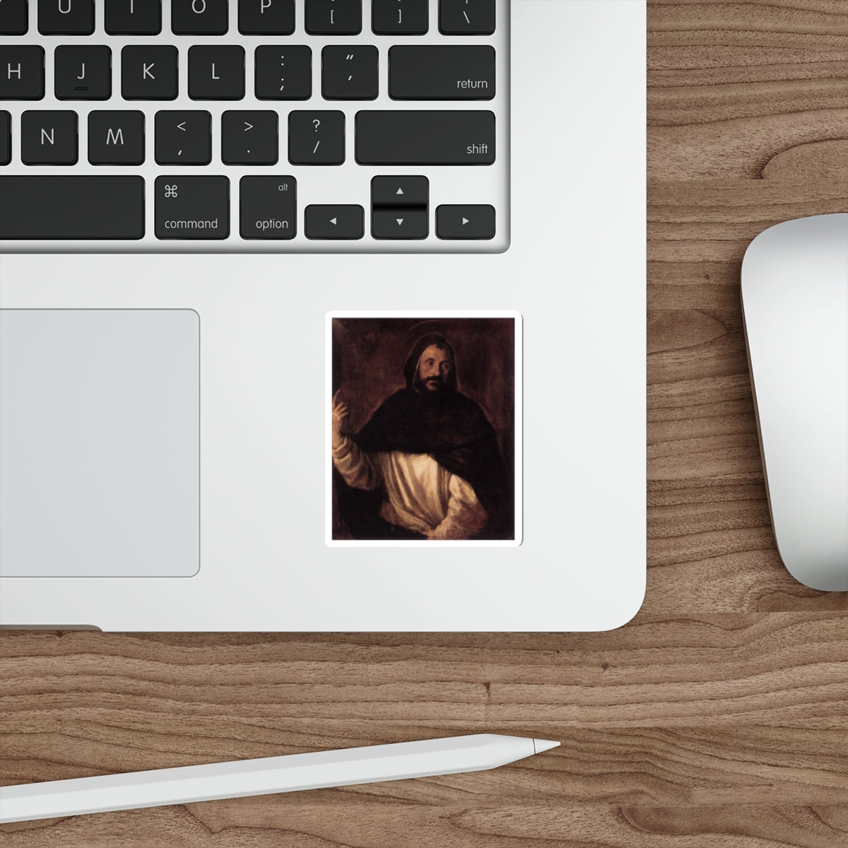 TIZIANO Vecellio - St Dominic (Artwork) STICKER Vinyl Die-Cut Decal-The Sticker Space