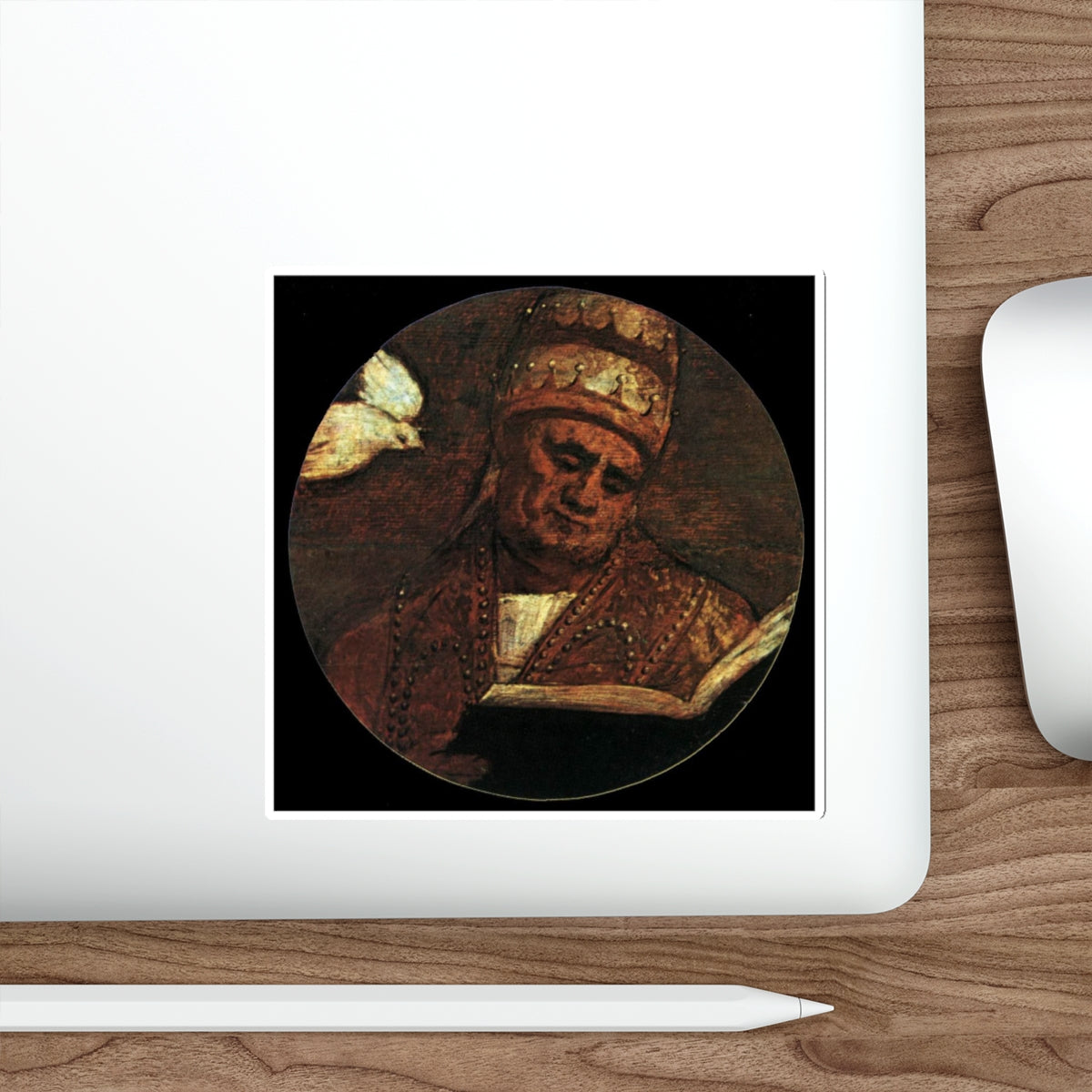 TIZIANO Vecellio - St Gregory the Great (Artwork) STICKER Vinyl Die-Cut Decal-The Sticker Space