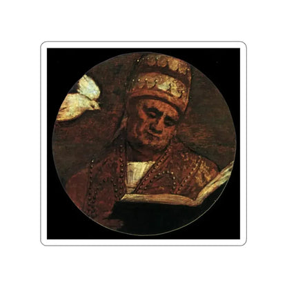 TIZIANO Vecellio - St Gregory the Great (Artwork) STICKER Vinyl Die-Cut Decal White Die-Cut 2 Inch - The Sticker Space