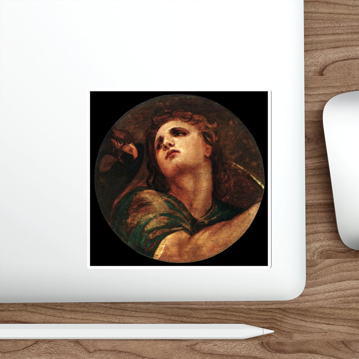 TIZIANO Vecellio - St John the Evangelist (Artwork) STICKER Vinyl Die-Cut Decal-The Sticker Space