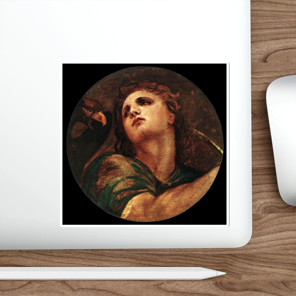 TIZIANO Vecellio - St John the Evangelist (Artwork) STICKER Vinyl Die-Cut Decal-The Sticker Space