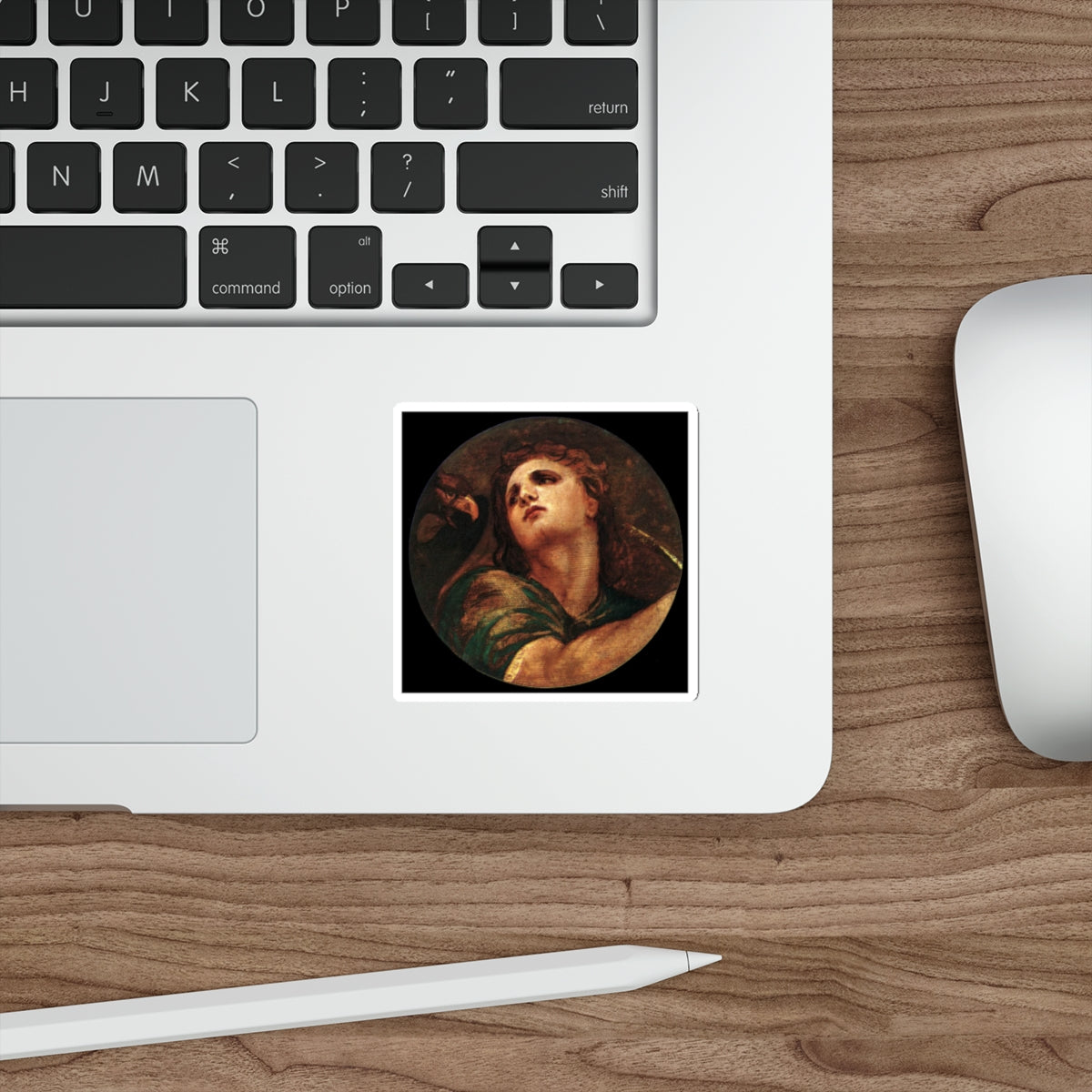 TIZIANO Vecellio - St John the Evangelist (Artwork) STICKER Vinyl Die-Cut Decal-The Sticker Space