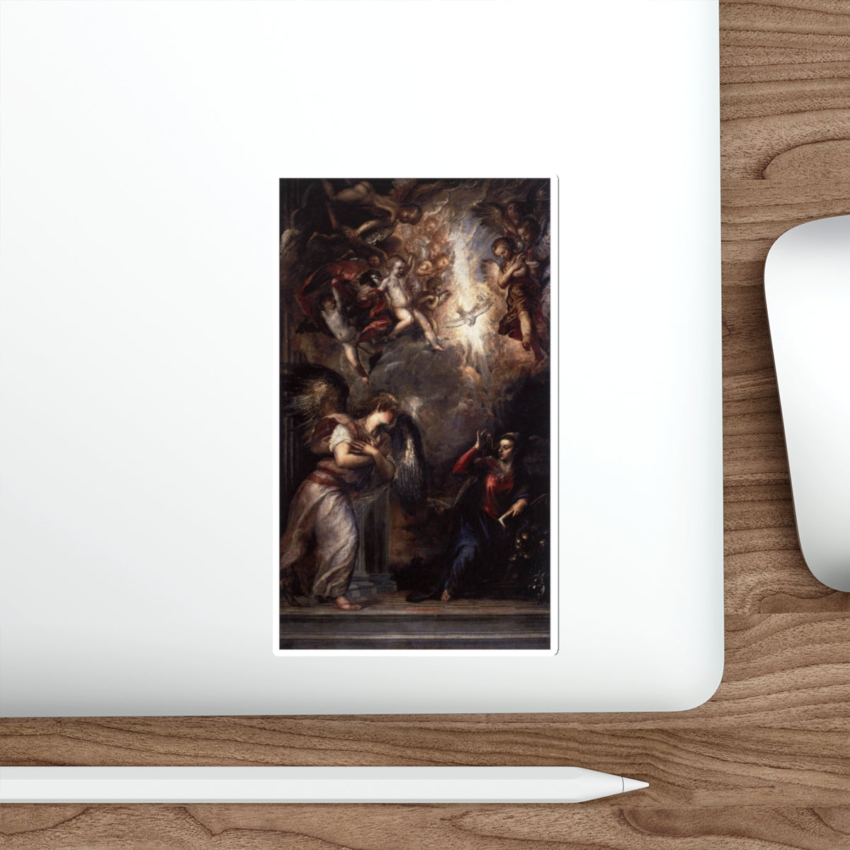 TIZIANO Vecellio - The Annunciation 3 (Artwork) STICKER Vinyl Die-Cut Decal-The Sticker Space