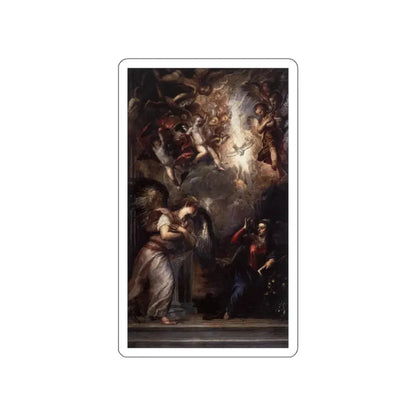 TIZIANO Vecellio - The Annunciation 3 (Artwork) STICKER Vinyl Die-Cut Decal White Die-Cut 6 Inch - The Sticker Space