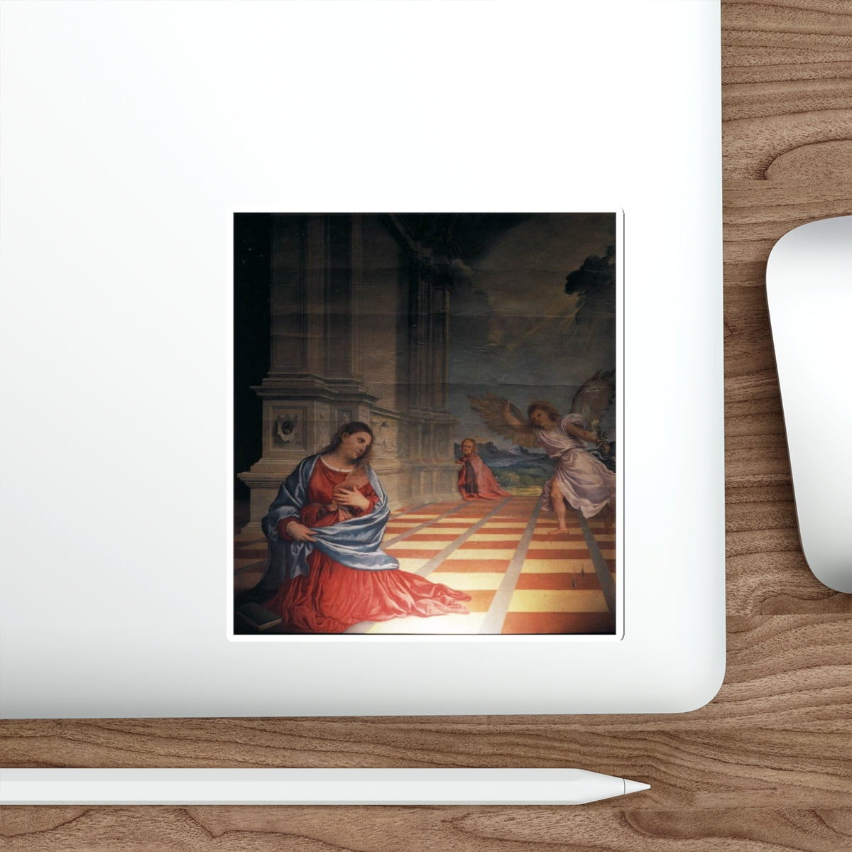 TIZIANO Vecellio - The Annunciation (Artwork) STICKER Vinyl Die-Cut Decal-The Sticker Space