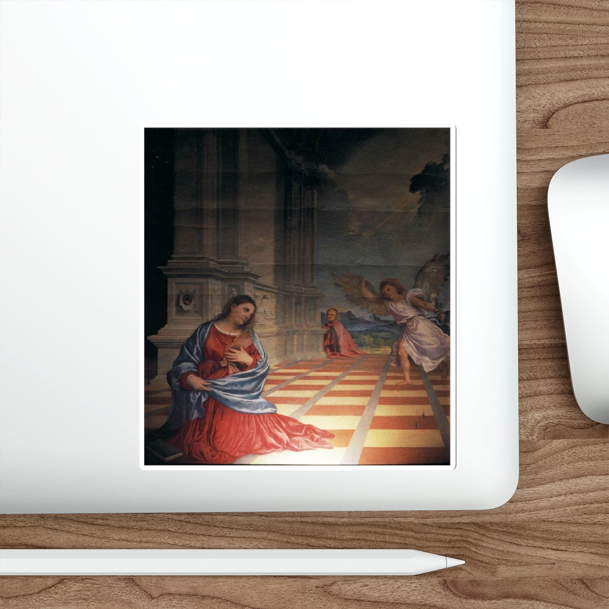 TIZIANO Vecellio - The Annunciation (Artwork) STICKER Vinyl Die-Cut Decal-The Sticker Space