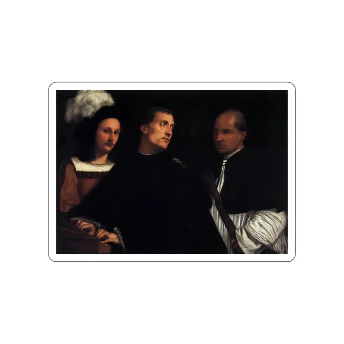 TIZIANO Vecellio - The Concert (Artwork) STICKER Vinyl Die-Cut Decal White Die-Cut 2 Inch - The Sticker Space