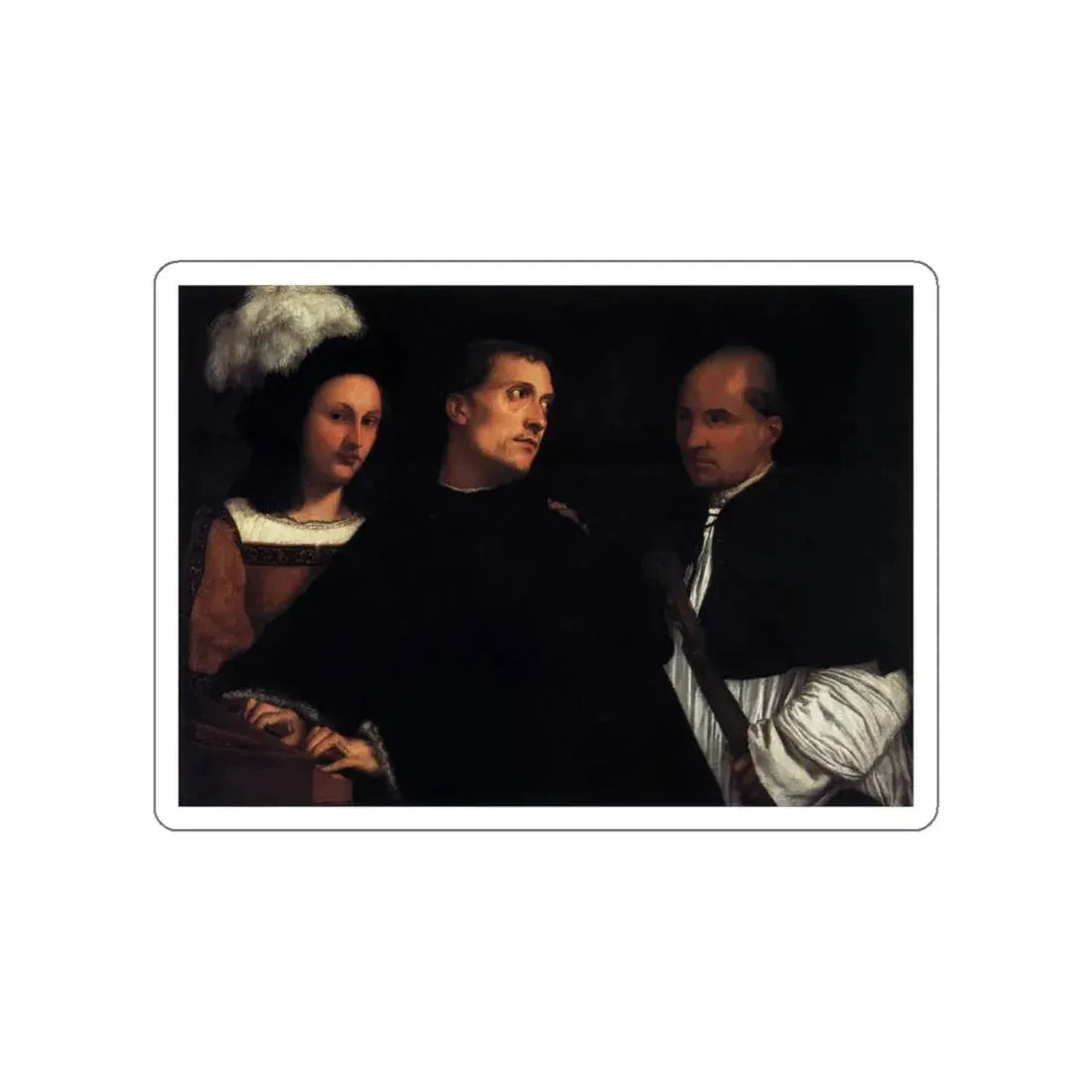 TIZIANO Vecellio - The Concert (Artwork) STICKER Vinyl Die-Cut Decal White Die-Cut 5 Inch - The Sticker Space