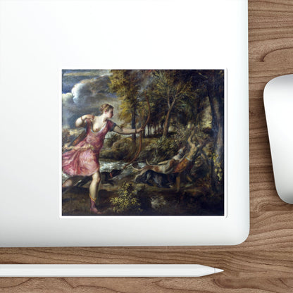 TIZIANO Vecellio - The Death of Actaeon (Artwork) STICKER Vinyl Die-Cut Decal-The Sticker Space