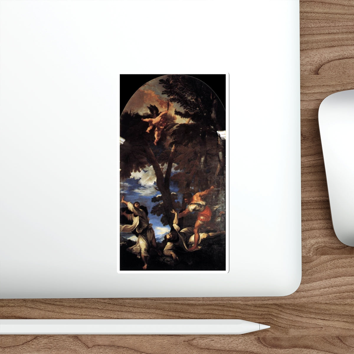 TIZIANO Vecellio - The Death of St Peter Martyr (Artwork) STICKER Vinyl Die-Cut Decal-The Sticker Space