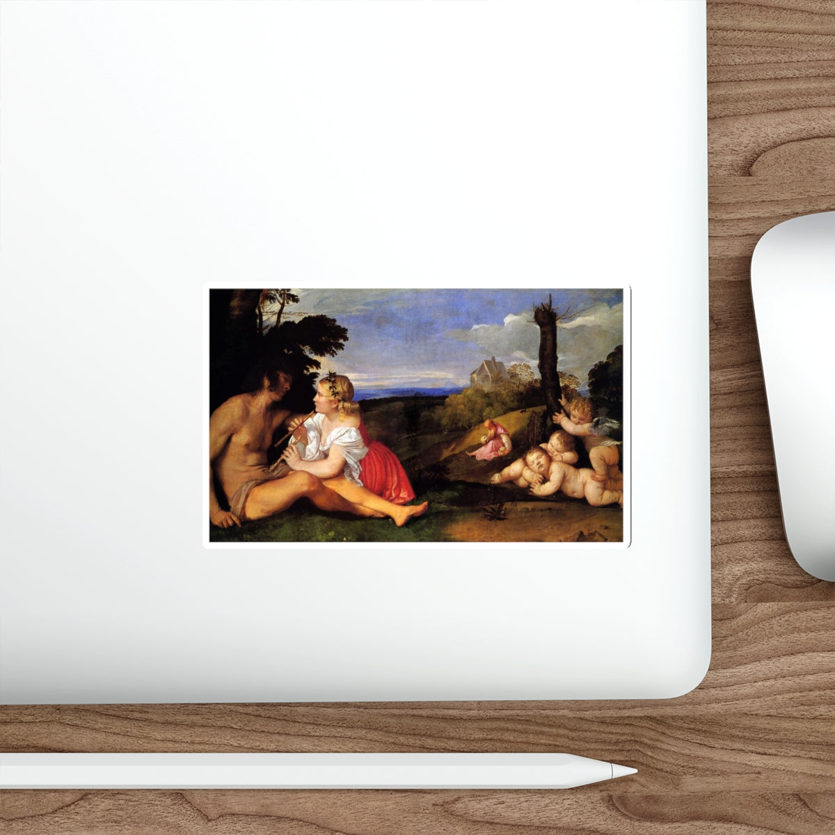 TIZIANO Vecellio - The Three Ages of Man 2 (Artwork) STICKER Vinyl Die-Cut Decal-The Sticker Space