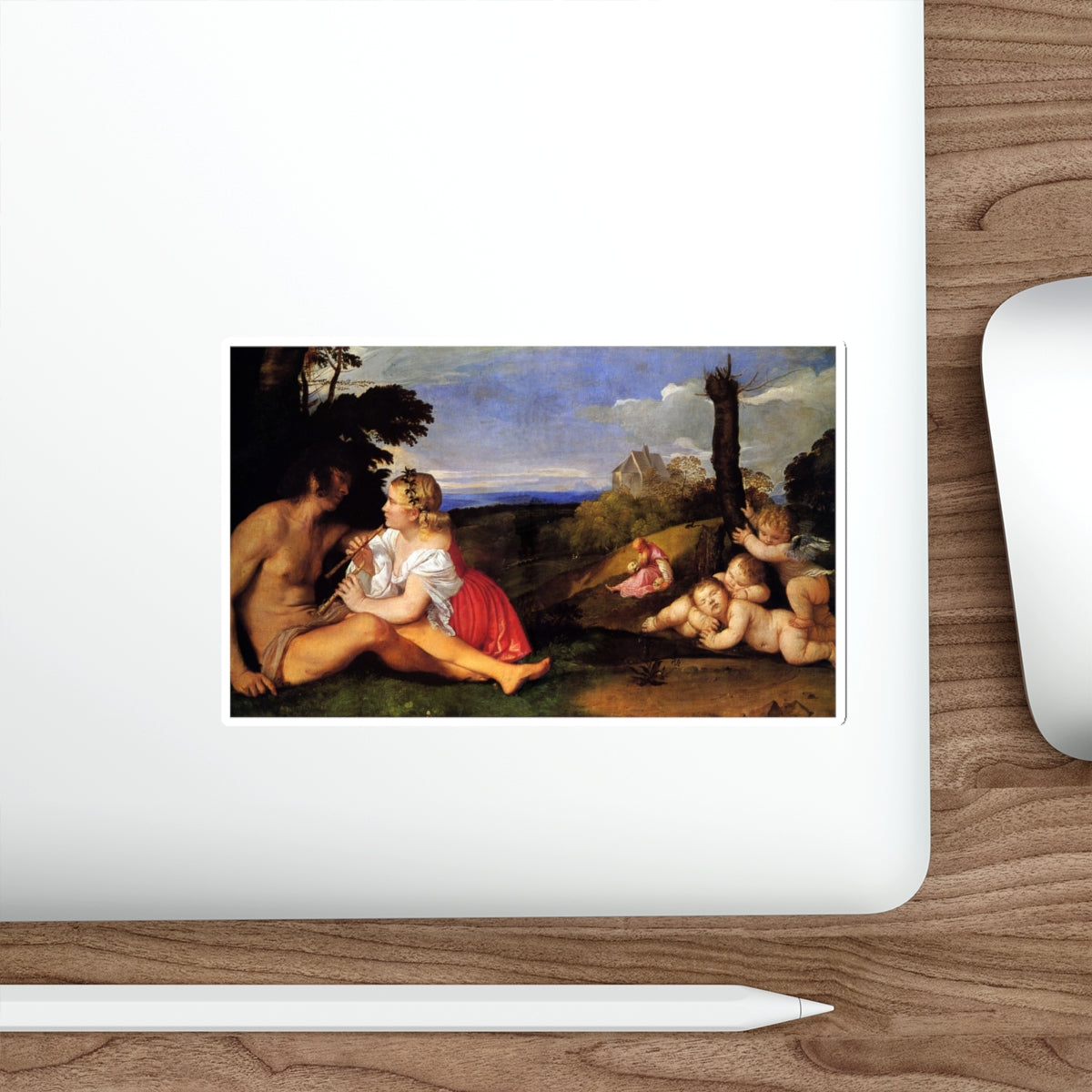 TIZIANO Vecellio - The Three Ages of Man 2 (Artwork) STICKER Vinyl Die-Cut Decal-The Sticker Space