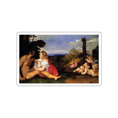 TIZIANO Vecellio - The Three Ages of Man 2 (Artwork) STICKER Vinyl Die-Cut Decal White Die-Cut 6 Inch - The Sticker Space