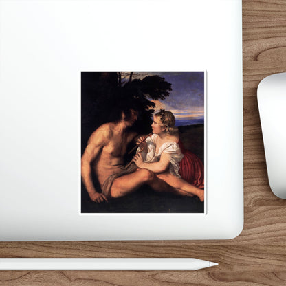 TIZIANO Vecellio - The Three Ages of Man (detail) (Artwork) STICKER Vinyl Die-Cut Decal-The Sticker Space