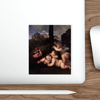 TIZIANO Vecellio - The Three Ages of Man (detail)2 (Artwork) STICKER Vinyl Die-Cut Decal-The Sticker Space