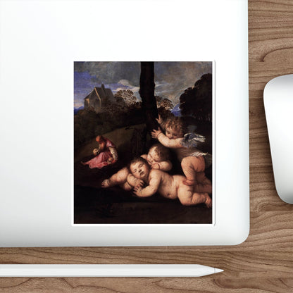 TIZIANO Vecellio - The Three Ages of Man (detail)2 (Artwork) STICKER Vinyl Die-Cut Decal-The Sticker Space