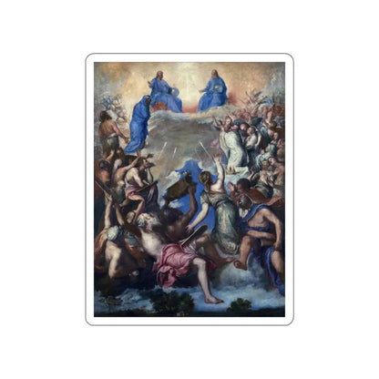 TIZIANO Vecellio - The Trinity (La Gloria) (Artwork) STICKER Vinyl Die-Cut Decal White Die-Cut 5 Inch - The Sticker Space