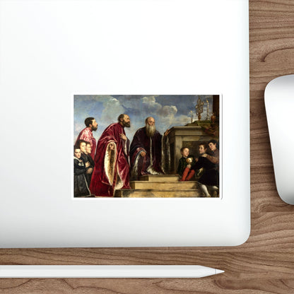 TIZIANO Vecellio - The Vendramin Family Venerating a Relic of the True Cross (Artwork) STICKER Vinyl Die-Cut Decal-The Sticker Space