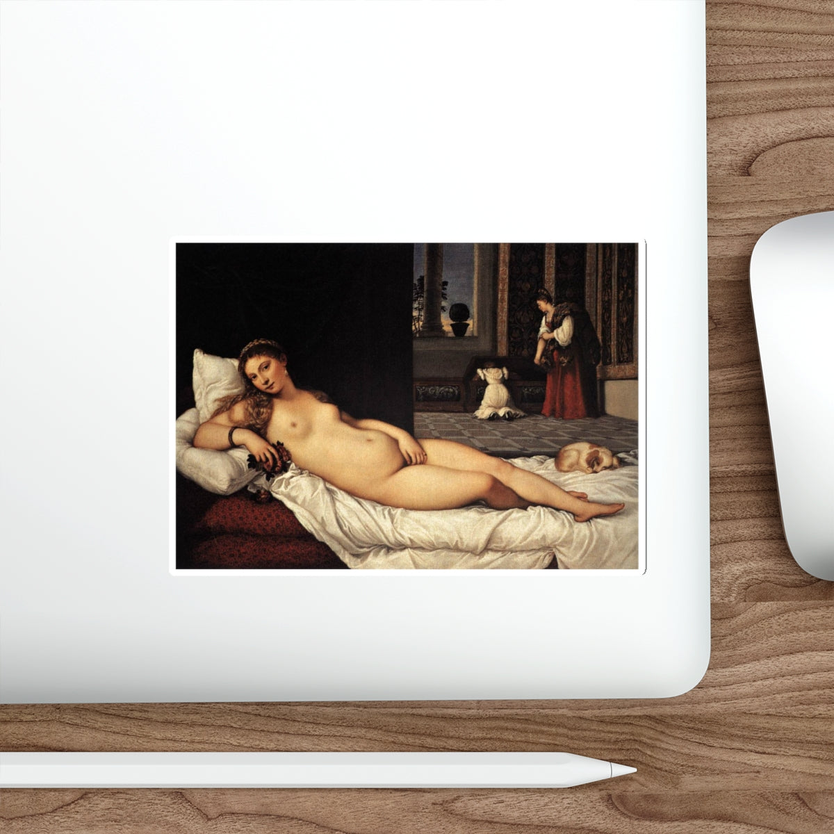 TIZIANO Vecellio - The Venus of Urbino (Artwork) STICKER Vinyl Die-Cut Decal-The Sticker Space