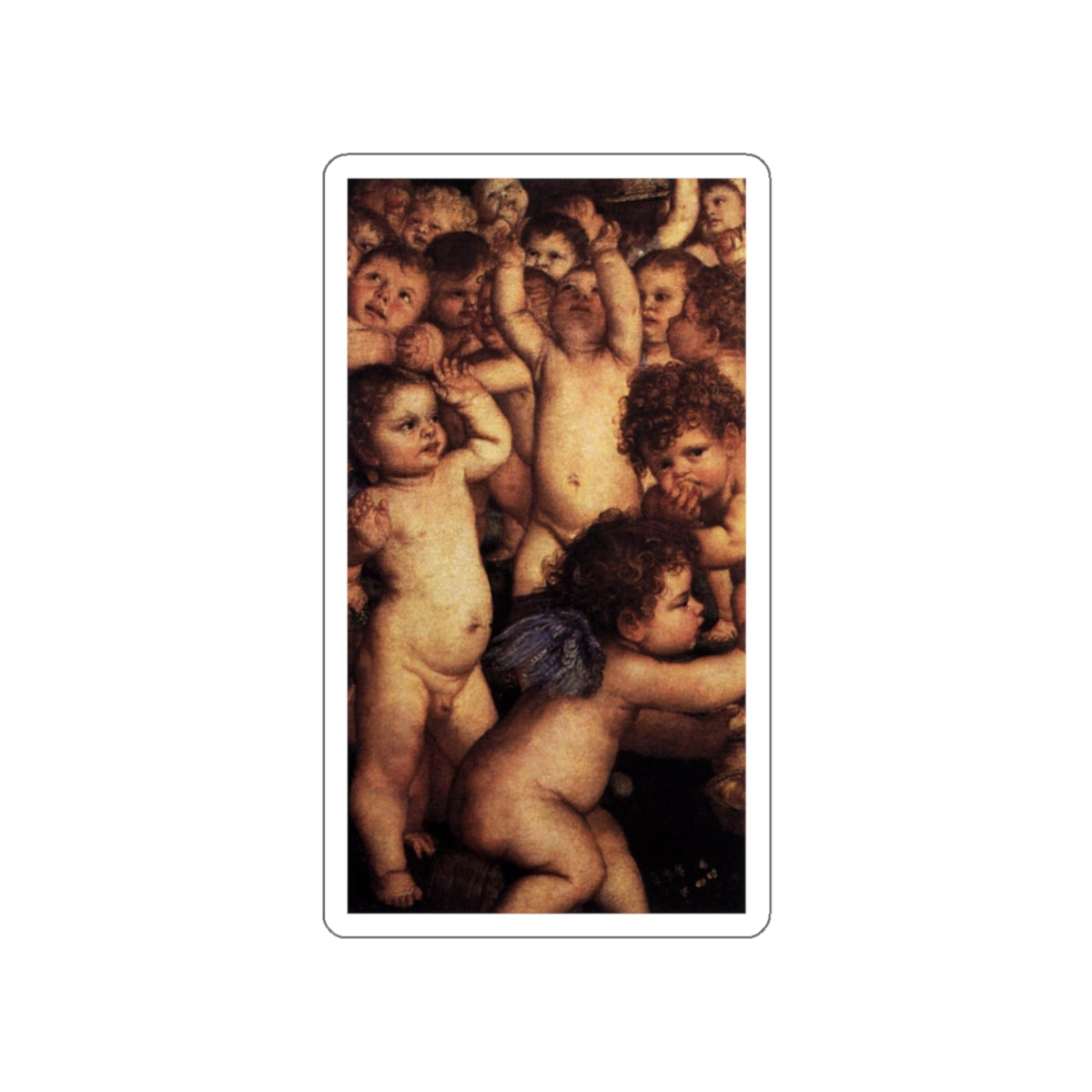 TIZIANO Vecellio - The Worship of Venus (detail) (Artwork) STICKER Vinyl Die-Cut Decal-White-The Sticker Space