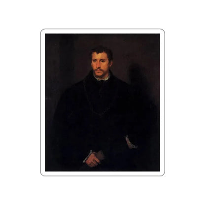 TIZIANO Vecellio - The Young Englishman (Artwork) STICKER Vinyl Die-Cut Decal White Die-Cut 6 Inch - The Sticker Space