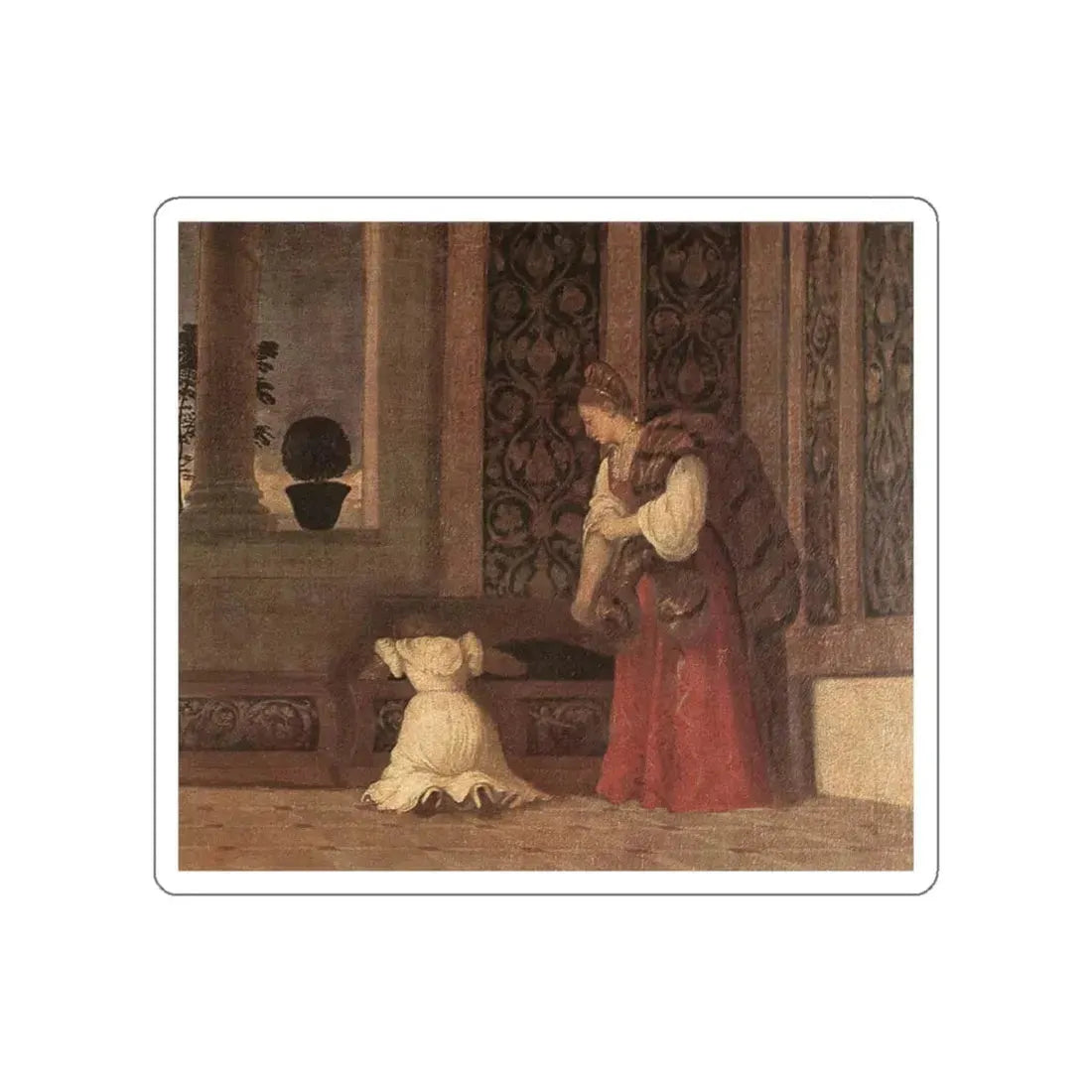 TIZIANO Vecellio - u_venus1 (Artwork) STICKER Vinyl Die-Cut Decal White Die-Cut 5 Inch - The Sticker Space