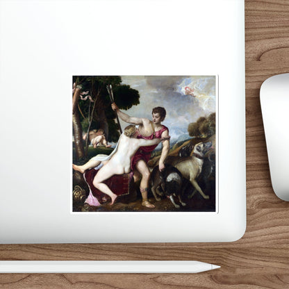 TIZIANO Vecellio - Venus and Adonis 2 (Artwork) STICKER Vinyl Die-Cut Decal-The Sticker Space