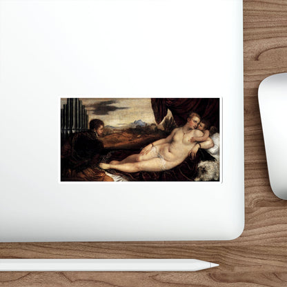 TIZIANO Vecellio - Venus and Cupid with an Organist (Artwork) STICKER Vinyl Die-Cut Decal-The Sticker Space