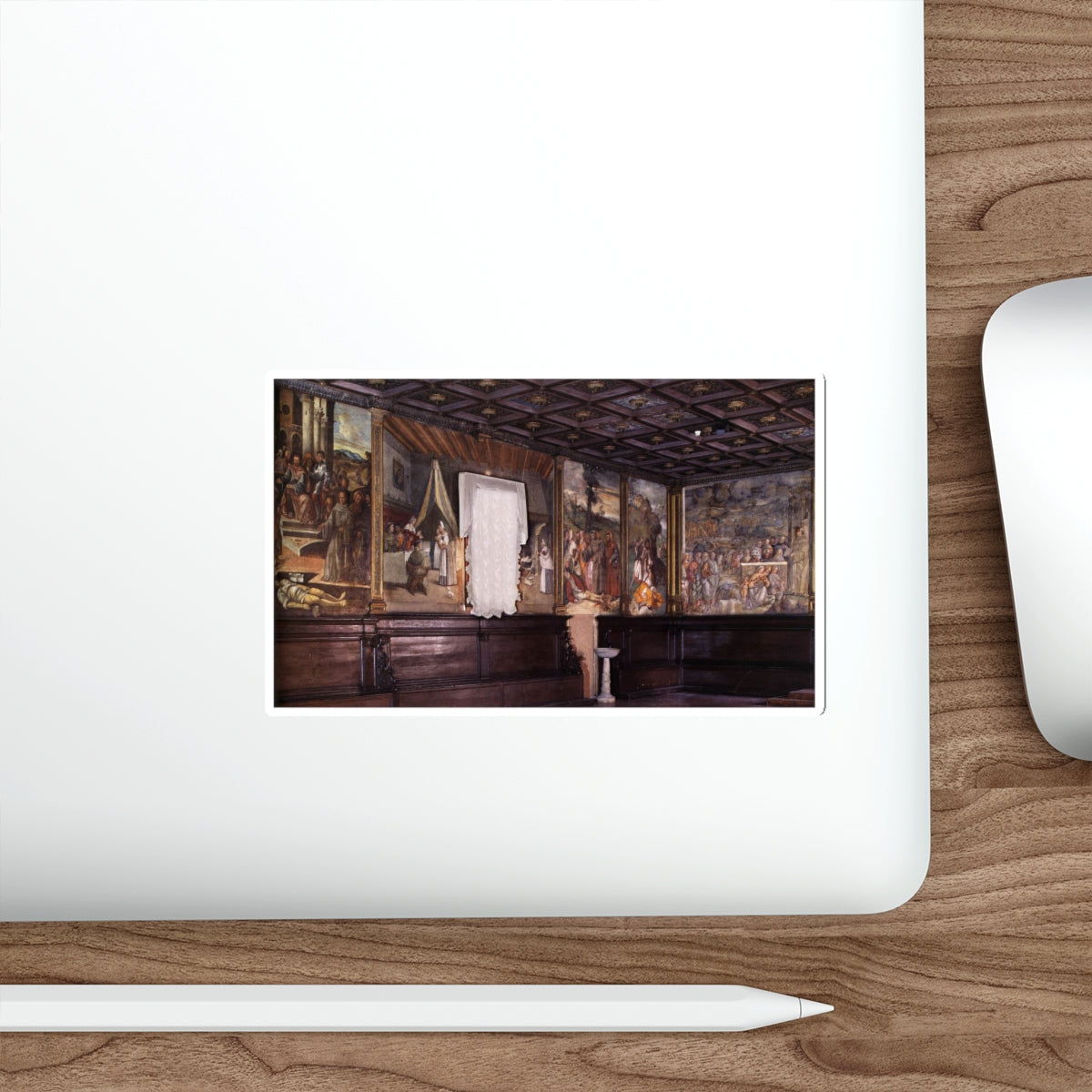 TIZIANO Vecellio - View of the Sala Capitolare (Artwork) STICKER Vinyl Die-Cut Decal-The Sticker Space