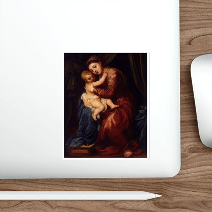 TIZIANO Vecellio - Virgin and Child (Artwork) STICKER Vinyl Die-Cut Decal-The Sticker Space