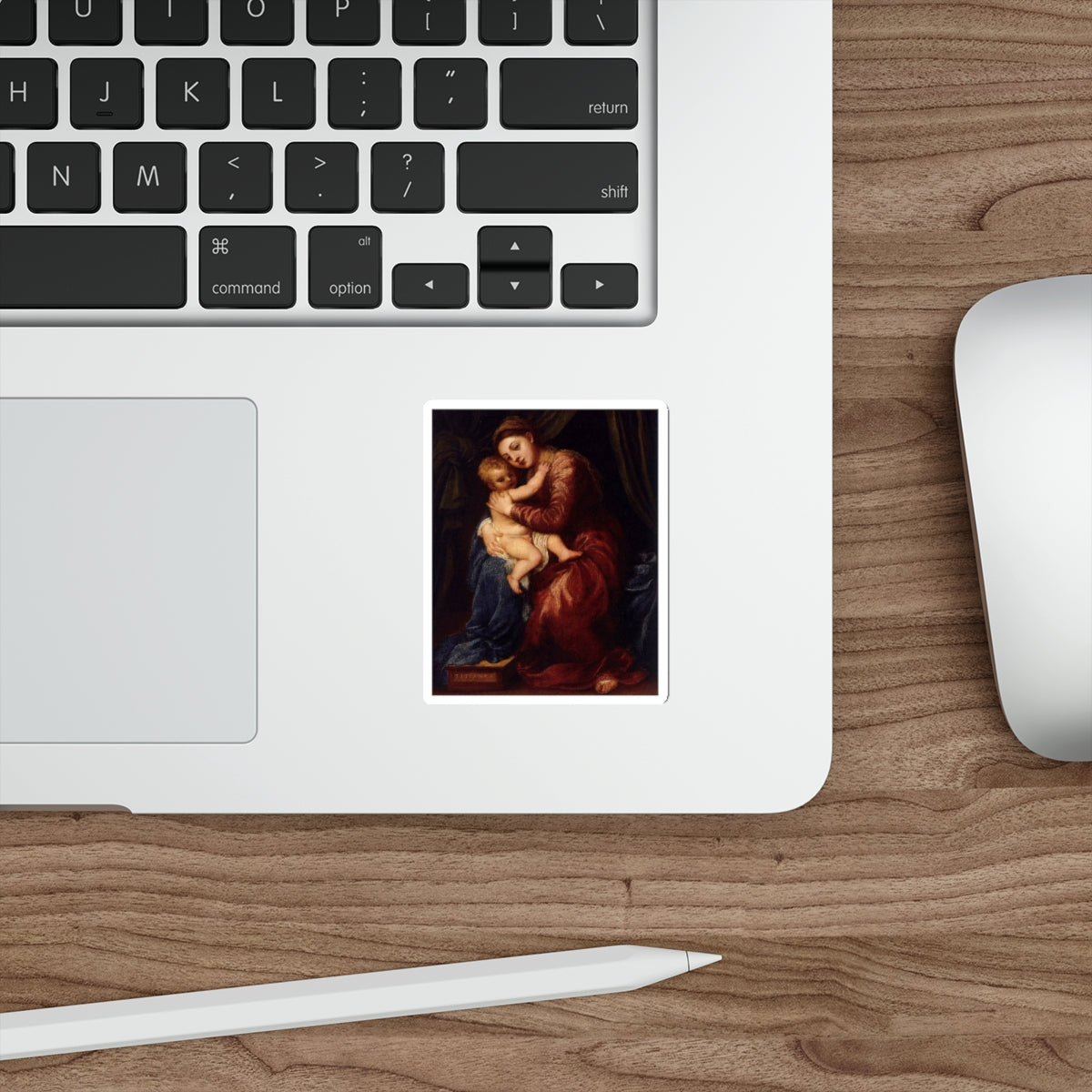 TIZIANO Vecellio - Virgin and Child (Artwork) STICKER Vinyl Die-Cut Decal-The Sticker Space