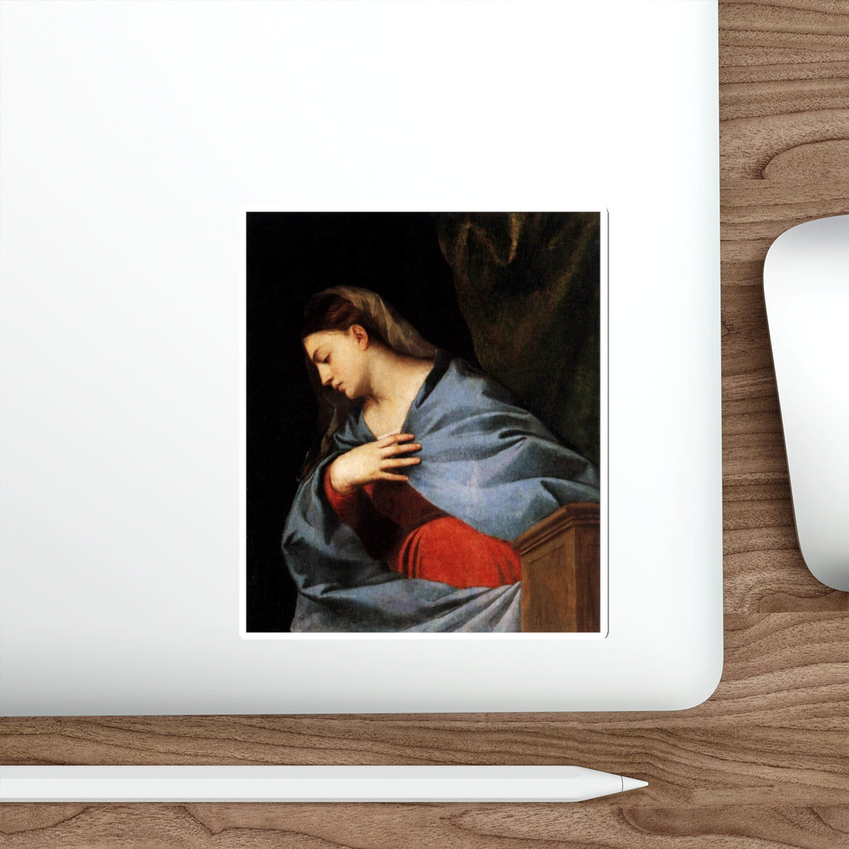 TIZIANO Vecellio - Virgin Annunciate (Artwork) STICKER Vinyl Die-Cut Decal-The Sticker Space