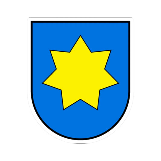 Tlumach coat of arms (Ukraine) (Coat of Arms) STICKER Vinyl Kiss-Cut Decal 2 Inch White - The Sticker Space