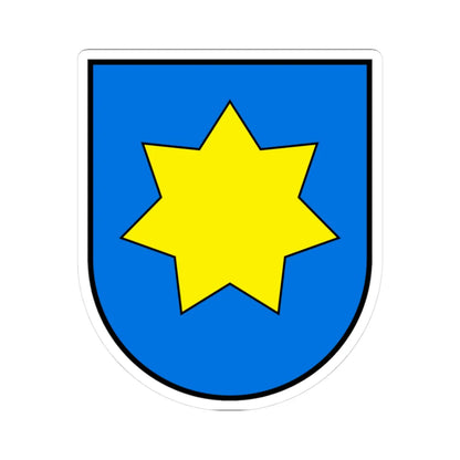 Tlumach coat of arms (Ukraine) (Coat of Arms) STICKER Vinyl Kiss-Cut Decal 3 Inch White - The Sticker Space