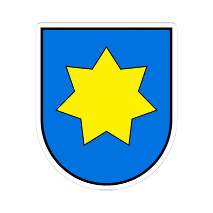 Tlumach coat of arms (Ukraine) (Coat of Arms) STICKER Vinyl Kiss-Cut Decal 4 Inch White - The Sticker Space