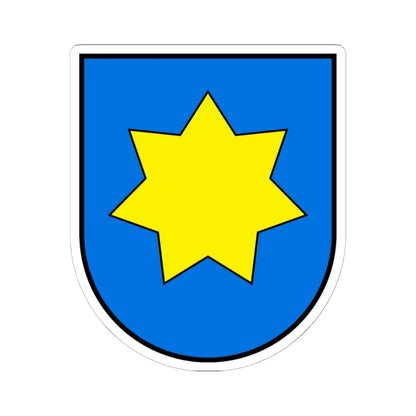 Tlumach coat of arms (Ukraine) (Coat of Arms) STICKER Vinyl Kiss-Cut Decal 6 Inch White - The Sticker Space