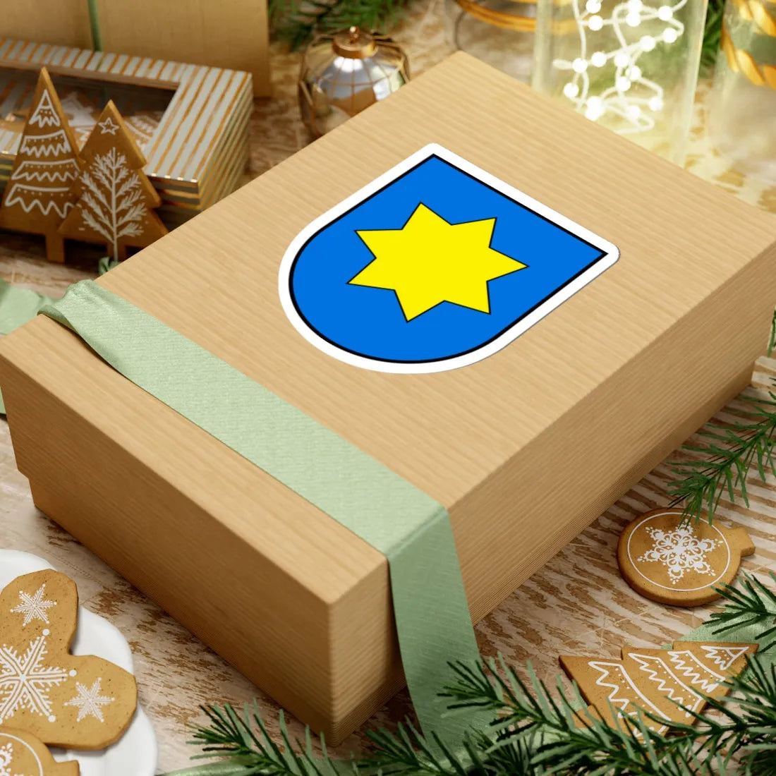 Tlumach coat of arms (Ukraine) (Coat of Arms) STICKER Vinyl Kiss-Cut Decal - The Sticker Space