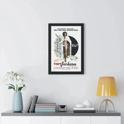 TNT JACKSON 1974 - Framed Movie Poster - The Sticker Space